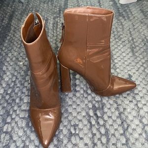 Forever 21 chocolate ankle boots